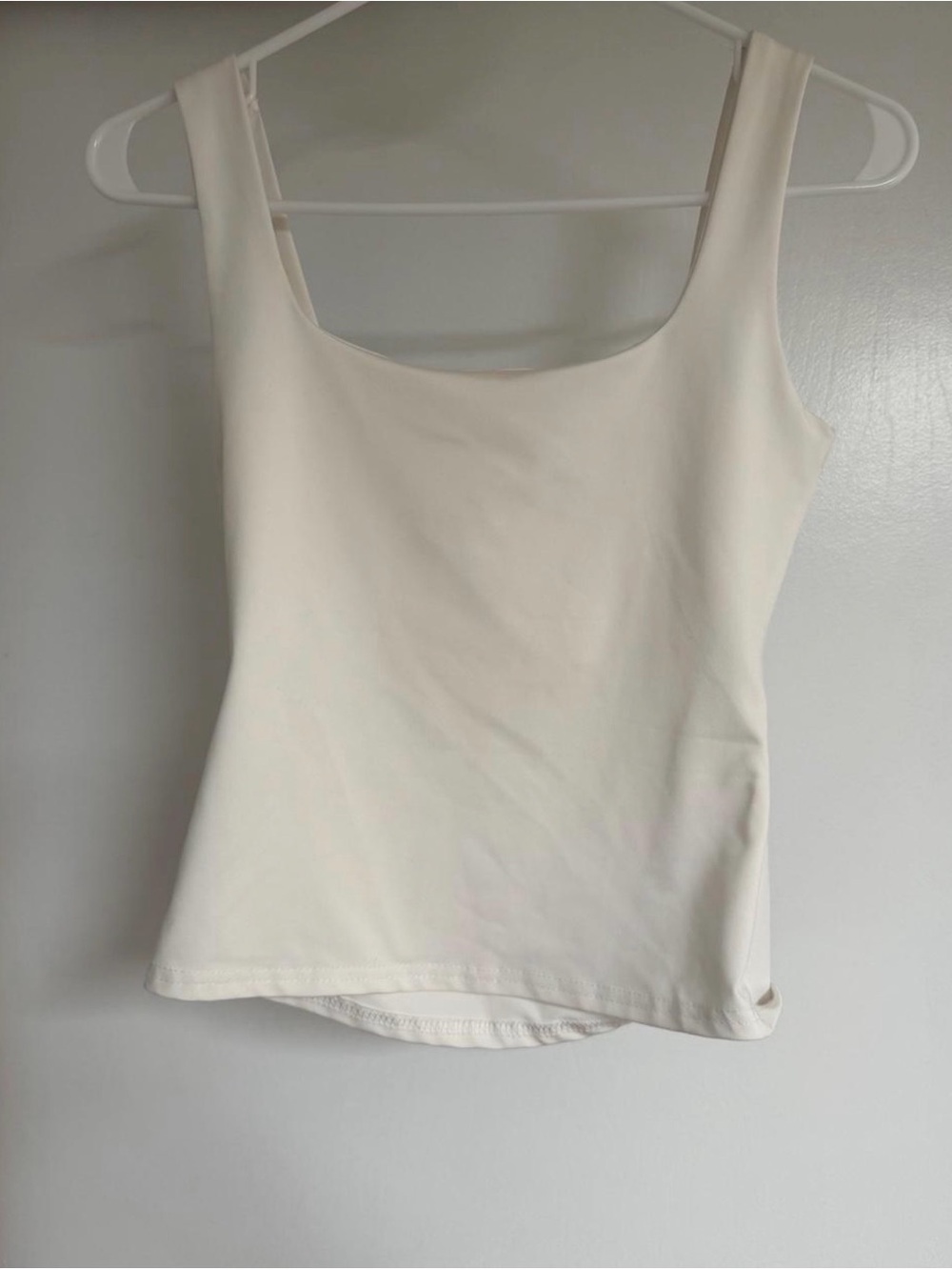 Women’s white Square-Neck Tank Top